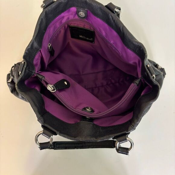 Coach Black Leather Shoulder Purse - Picture 8 of 11